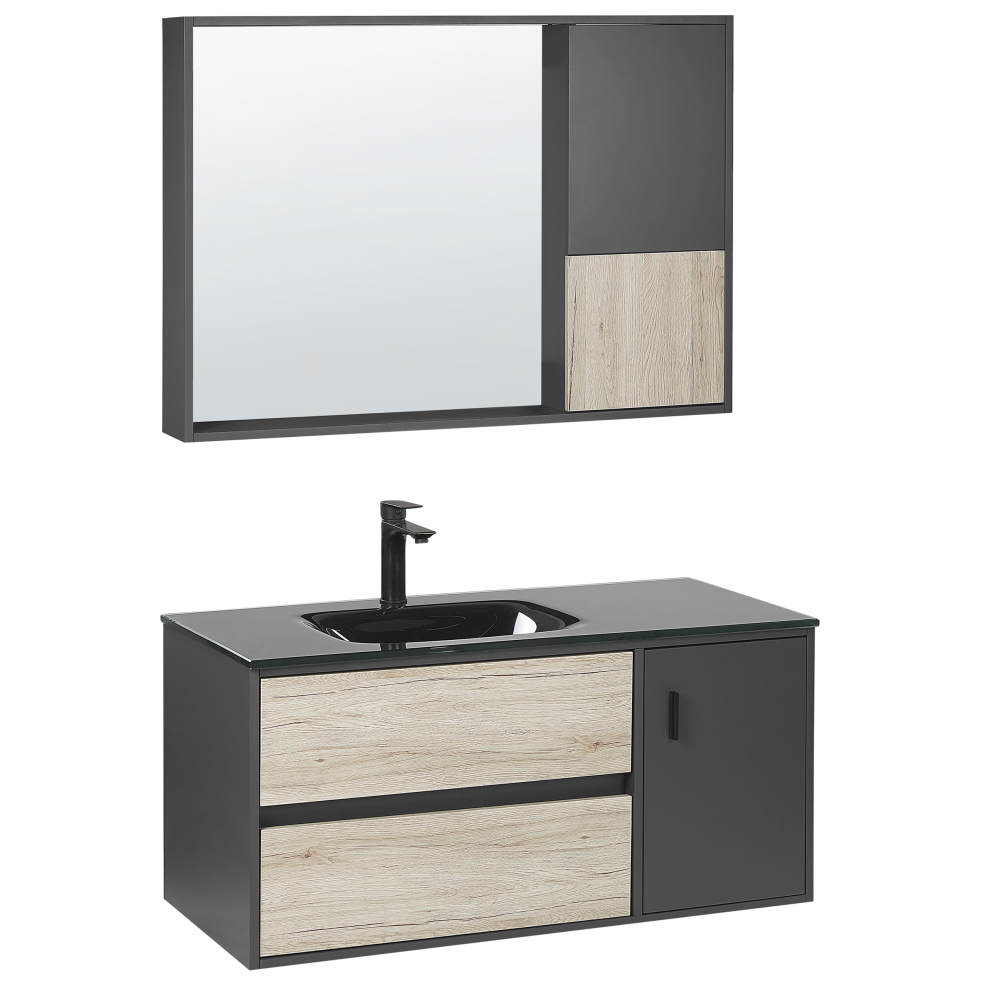 Bathroom Vanity Set TERUEL Black