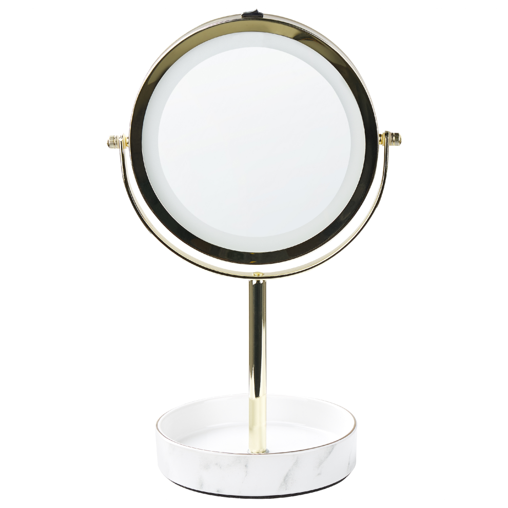 Makeup Mirror LED SAVOIE White/ Gold