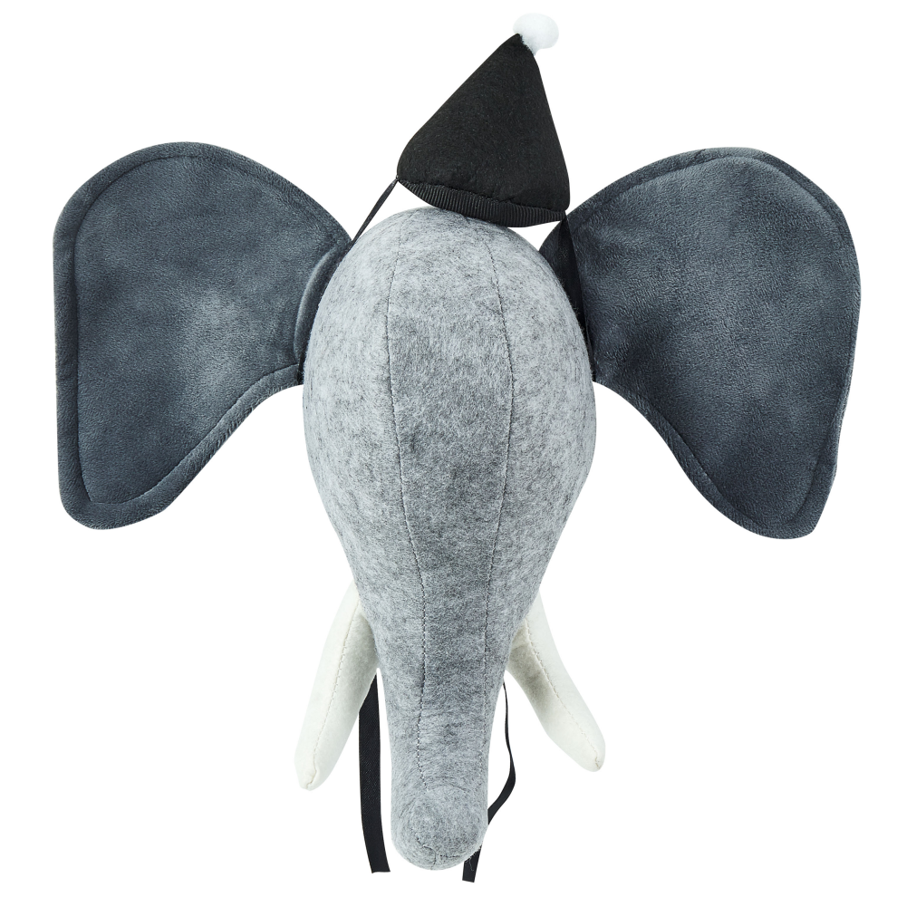 Kids Wall Decor Elephant BADOU Cotton 36 cm Grey