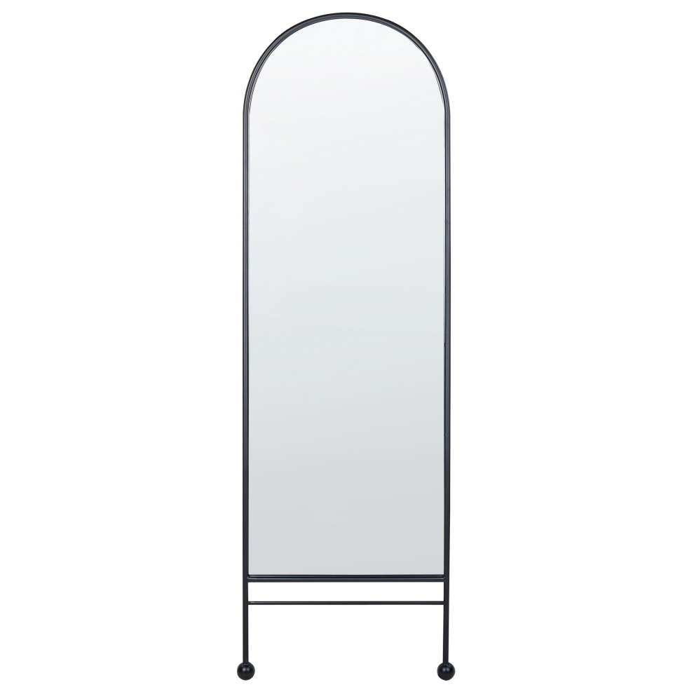 Wall Mirror JARNAGES 45 cm 145 cm Metal Black
