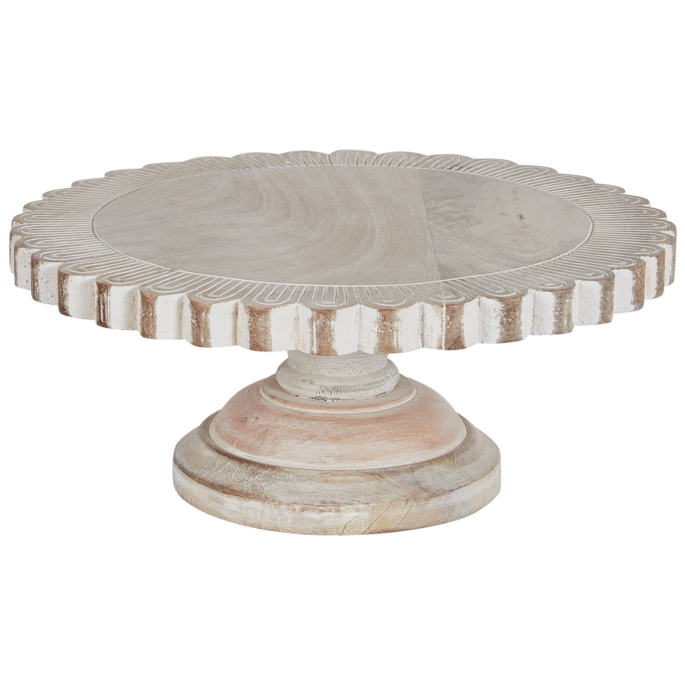 Cake Stand MEMFIS Mango Wood Light Brown