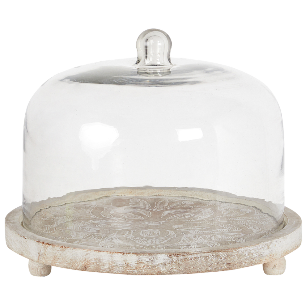 Cake Stand FAJUM Mango Wood Light Brown