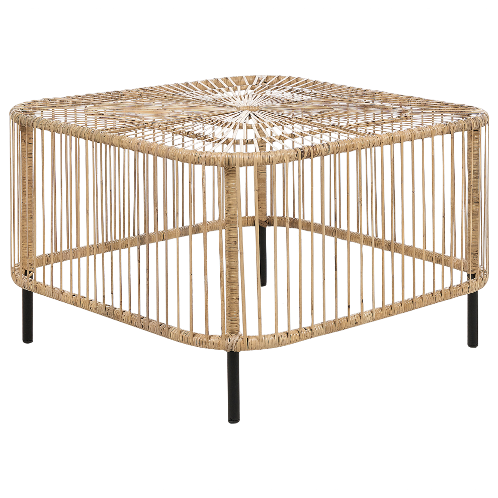 Garden Coffee Table CESENATICO Rattan Natural