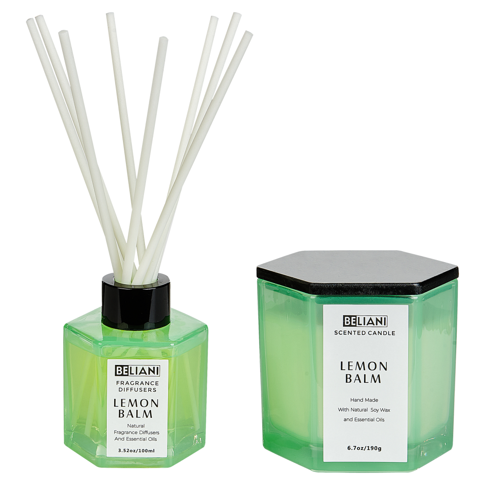 Scented Candle with Fragrance Reed Diffuser CLASSY TINT Soy Wax Fresh Notes