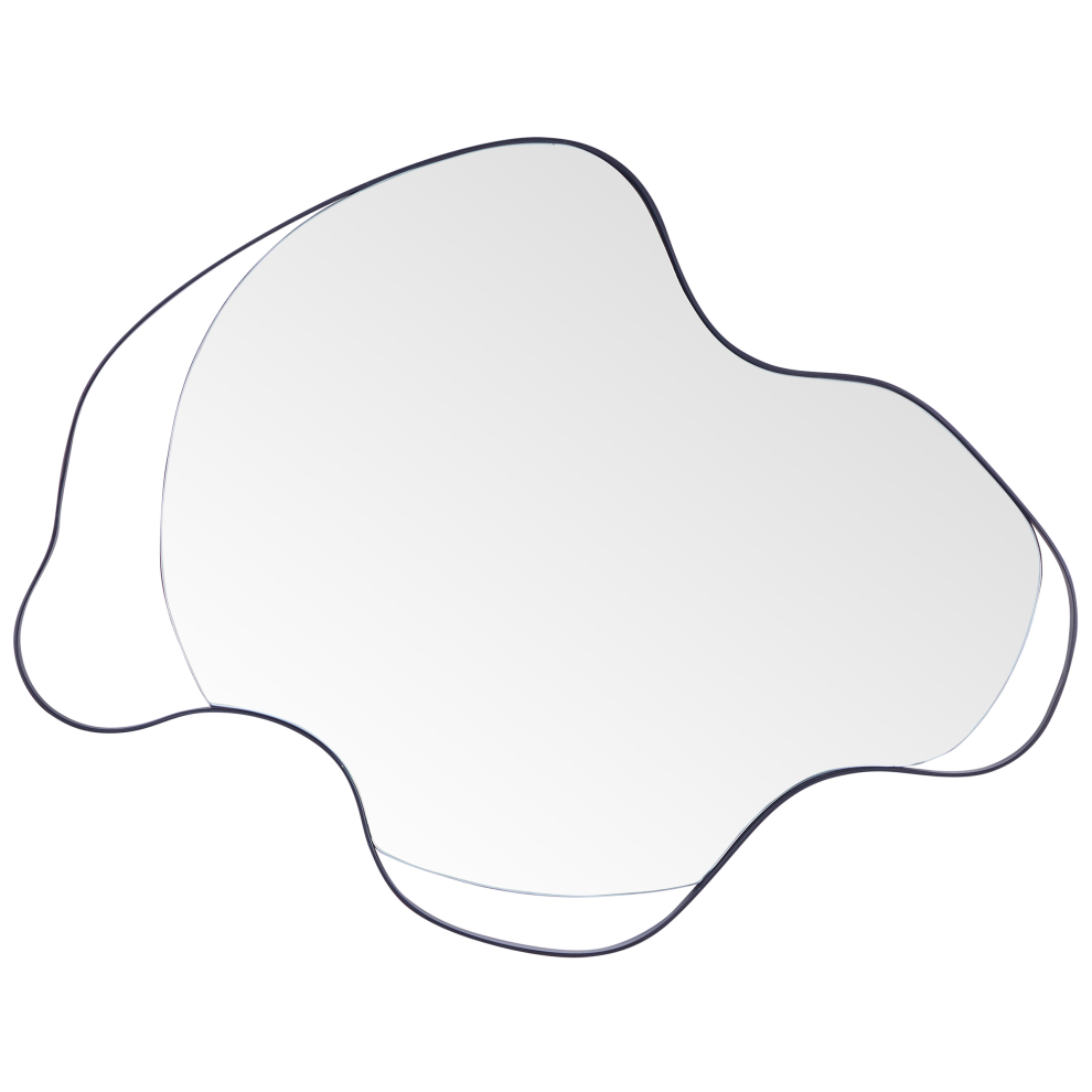 Wall Mirror MELUN 77 cm 59 cm Metal Black