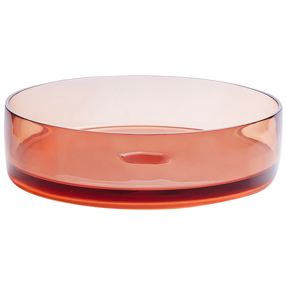 Round Countertop Basin  360 mm Red TOLOSA