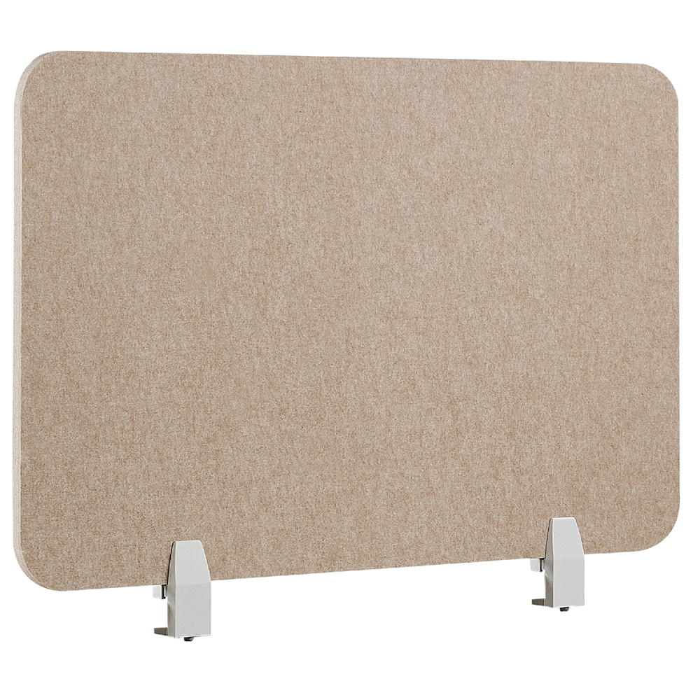 Desk Screen 80 x 50 cm Beige SPLIT