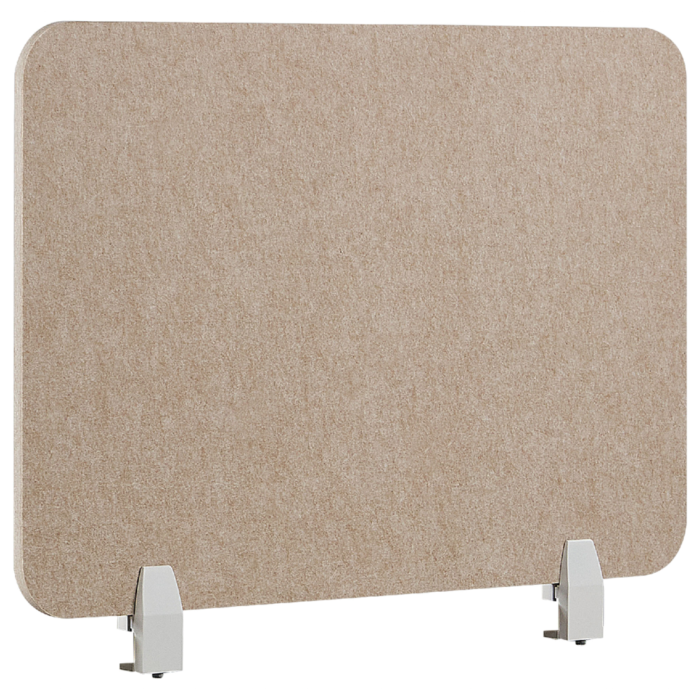 Desk Screen 72 x 50 cm Beige SPLIT