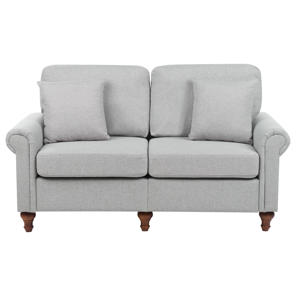 Sofa GINNERUP Fabric Light Grey 2 Seater