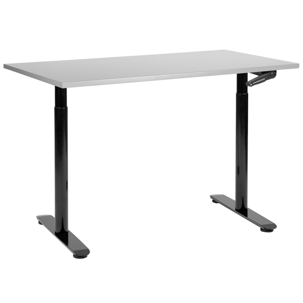 Adjustable Standing Desk 120 x 72 cm Grey and Black DESTINAS