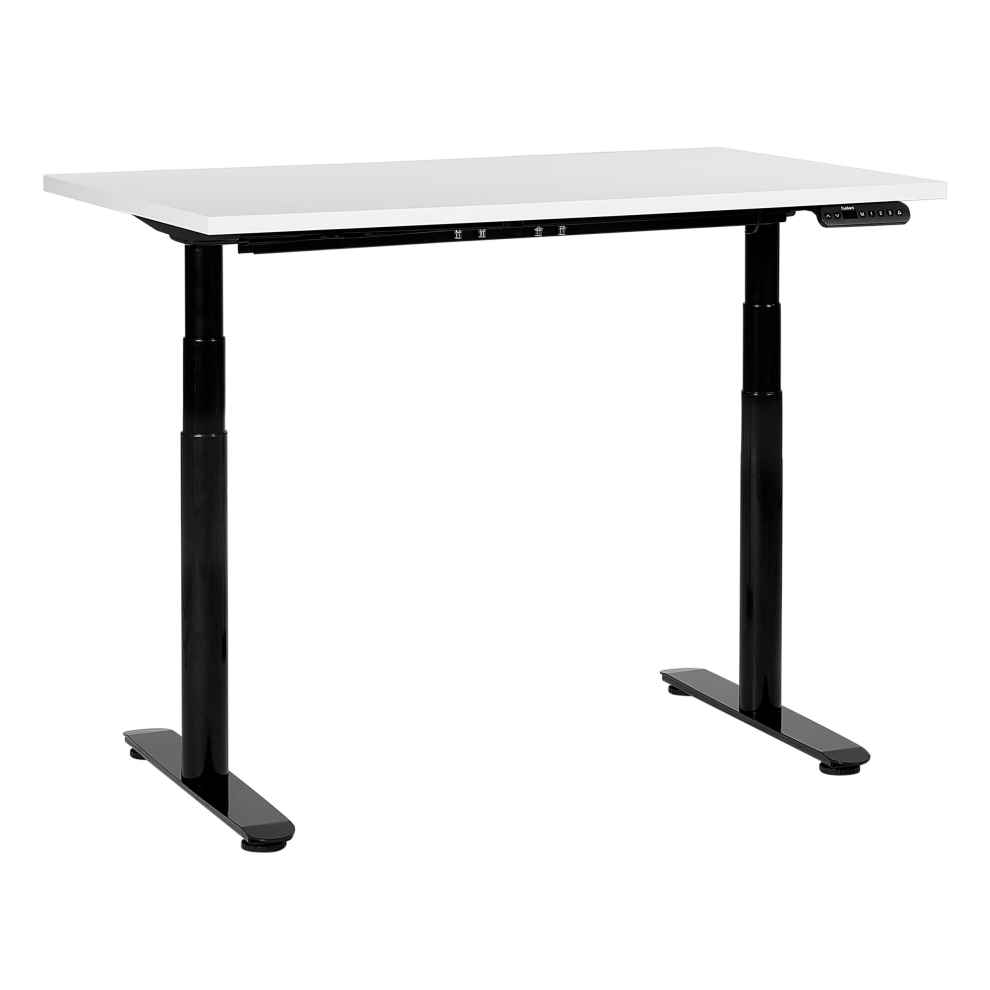 Electric Adjustable Standing Desk 120 x 72 cm White and Black DESTINAS
