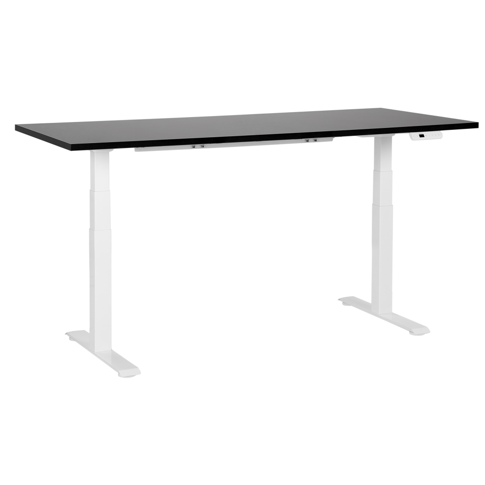Electric Adjustable Standing Desk 180 x 80 cm Black and White DESTINES