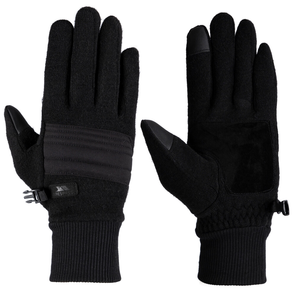 (S/M, Black) Trespass Mens Skiing Gloves Touch Screen Douglas