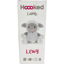 Hoooked Amigurumi DIY Kit W/Eco Barbante Yarn-Lamb Lewy White & Grey PAK130