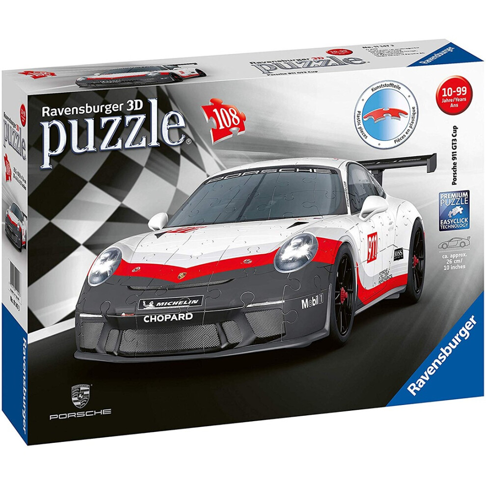 Porsche GT3 Cup, 108 Piece 3D Jigsaw Puzzle