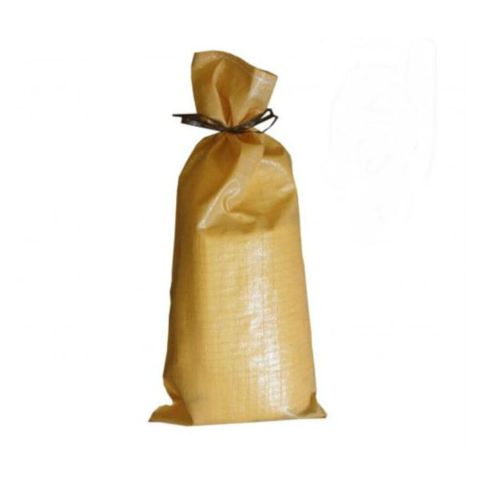 Pack of 50 Yuzet Beige PP Sand Bags With Ties Flood Protection Sack Sandbag