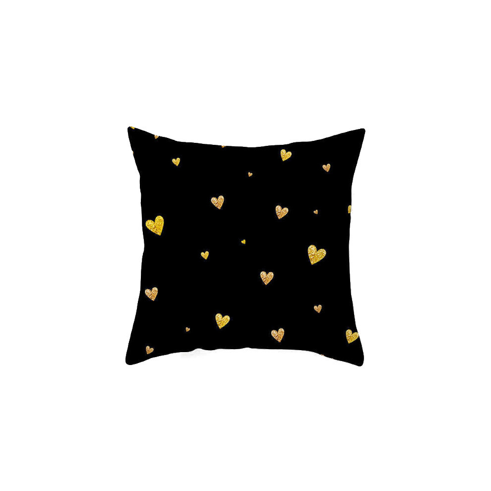 45 X 45Cm Gold Printed Cushion Cover