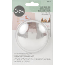 Recarga para shaker - SIZZIX - Dômes Circle 2.5 - 6 peças - Ideal para carterie e scrapbooking