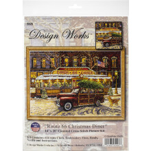Design Works Counted Cross Stitch Kit 14"X20"-Route 66 Christmas (14 Count) DW5926