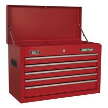Sealey Ap225 Topchest 5 Drawer With Ball Bearing Runners - Red