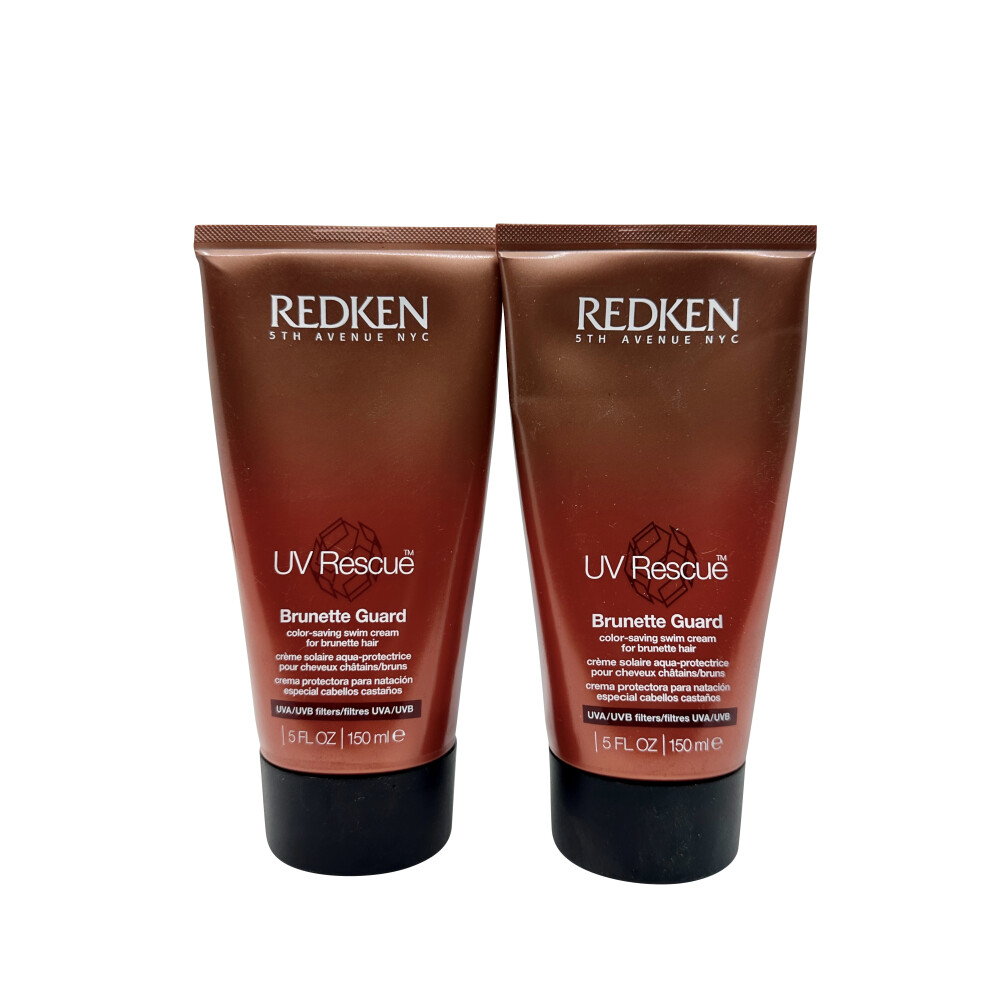 Redken UV Rescue Brunette Guard Color Saving Swim Cream 5 OZ Set of 2