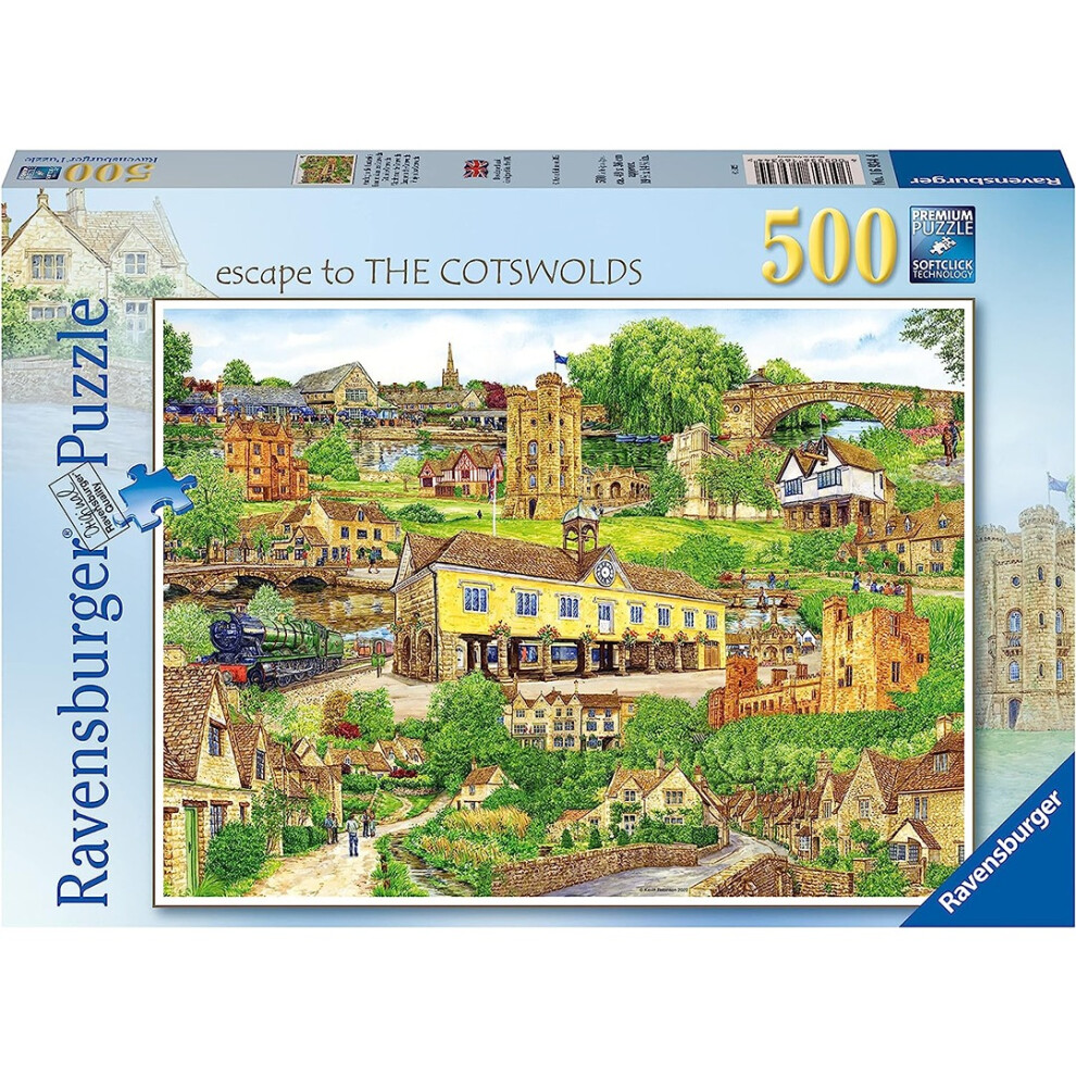 Ravensburger Escape To The Cotswolds 500 Piece Jigsaw Puzzle