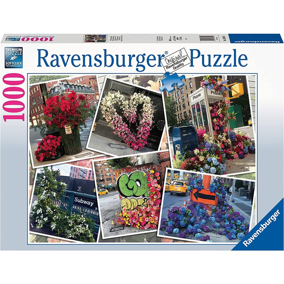 Ravensburger New York City Flower Flash 1000 Piece Jigsaw Puzzle