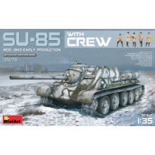 MIN35178 MiniArt 1:35 SU-85 SPG Mod.1943 with Crew (Early) - Plastic Model Kit