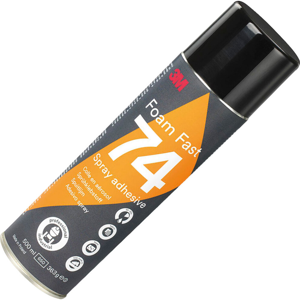 3M Scotch-Weld Spray 74 Foam Adhesive 500ml