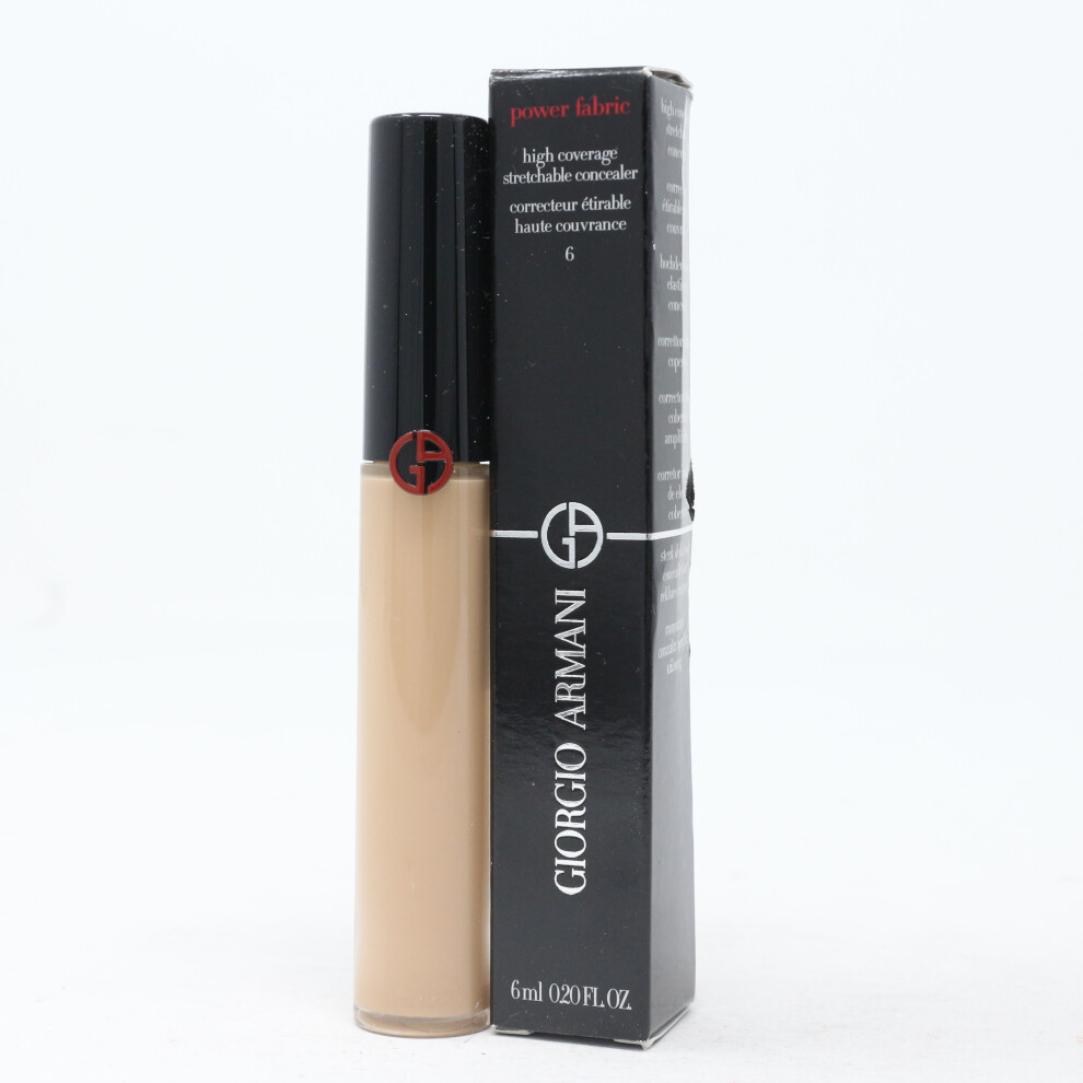 (6) Giorgio Armani Power Fabric Concealer  0.2oz/6ml New With Box