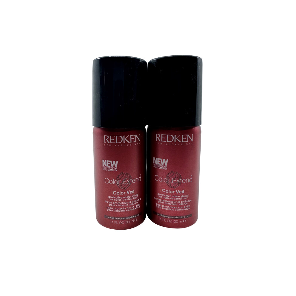 Redken Color Extend Color Veil Protective Shine Shield Color Treated Hair 1 OZ Set of 2