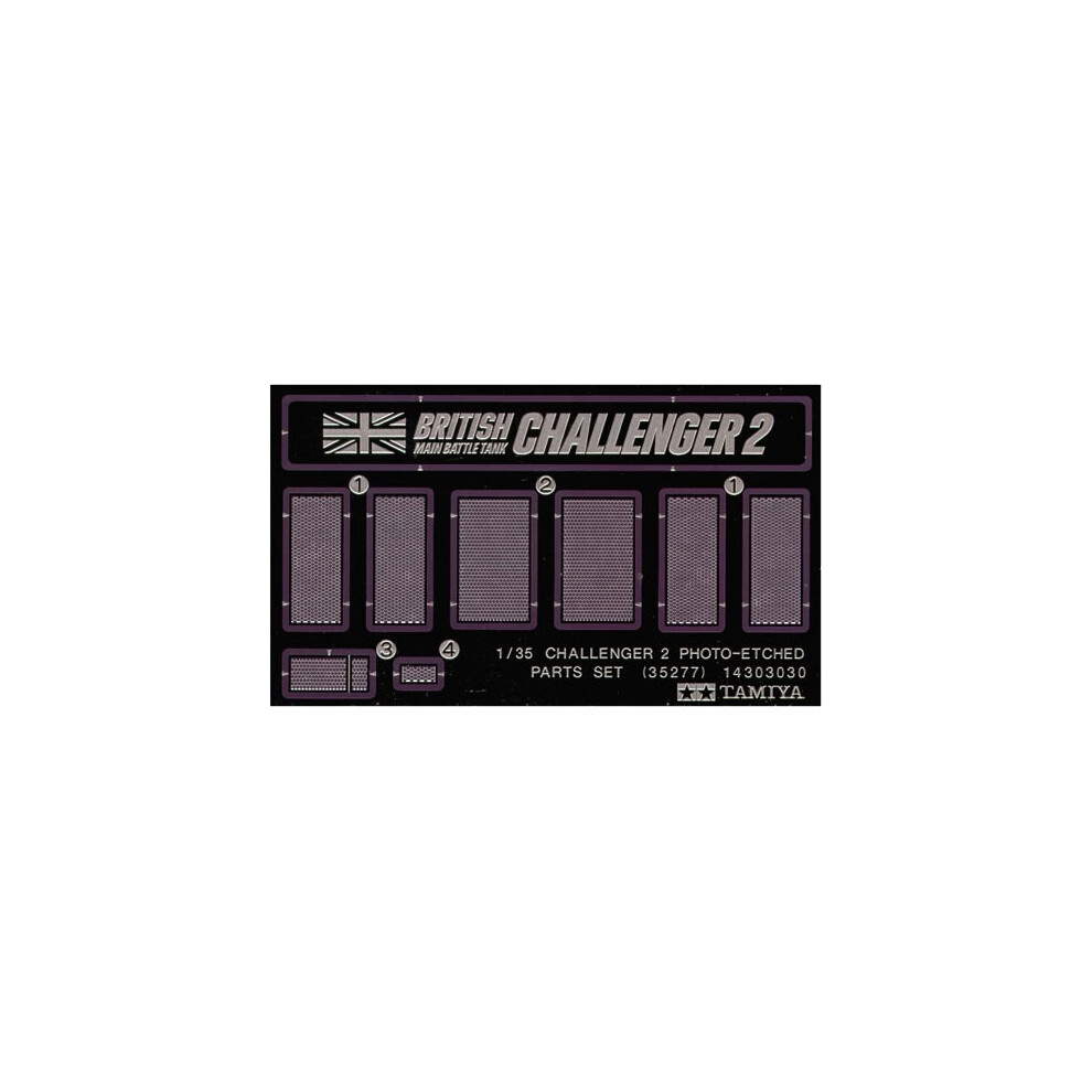 TAMIYA 35277 Challenger 2 Photo-etched part 1:35 Military Model Kit