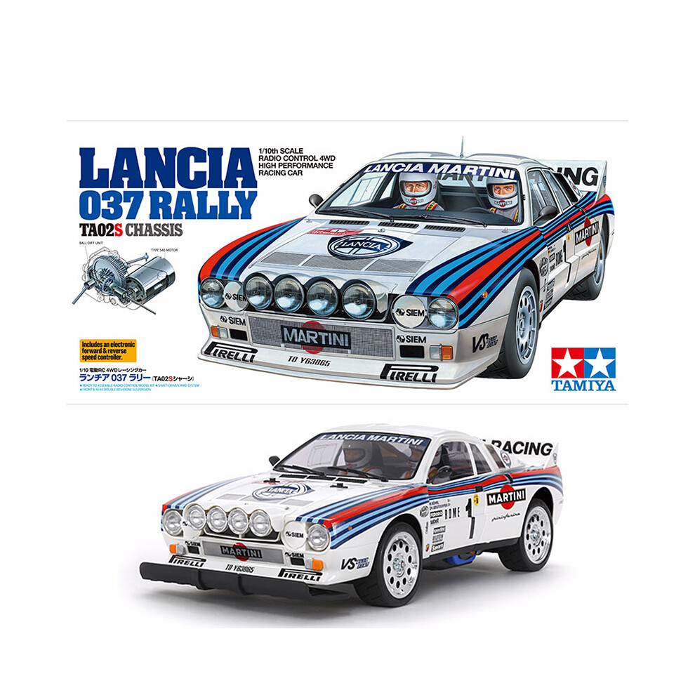 TAMIYA RC 58654 Lancia 037 Rally 1:10 Car Assembly Kit