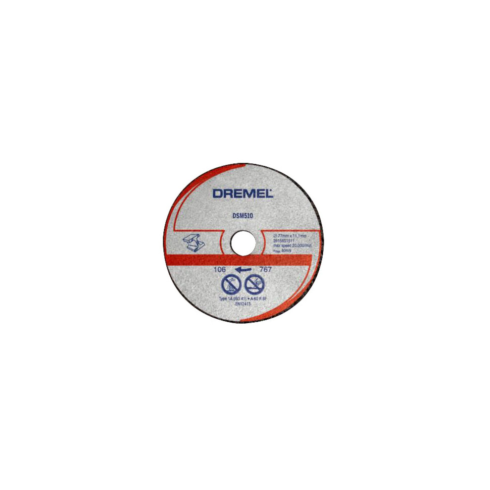 Dremel 2615S510JB DSM510 Saw-Max Metal Cutting Wheel 3 Pack