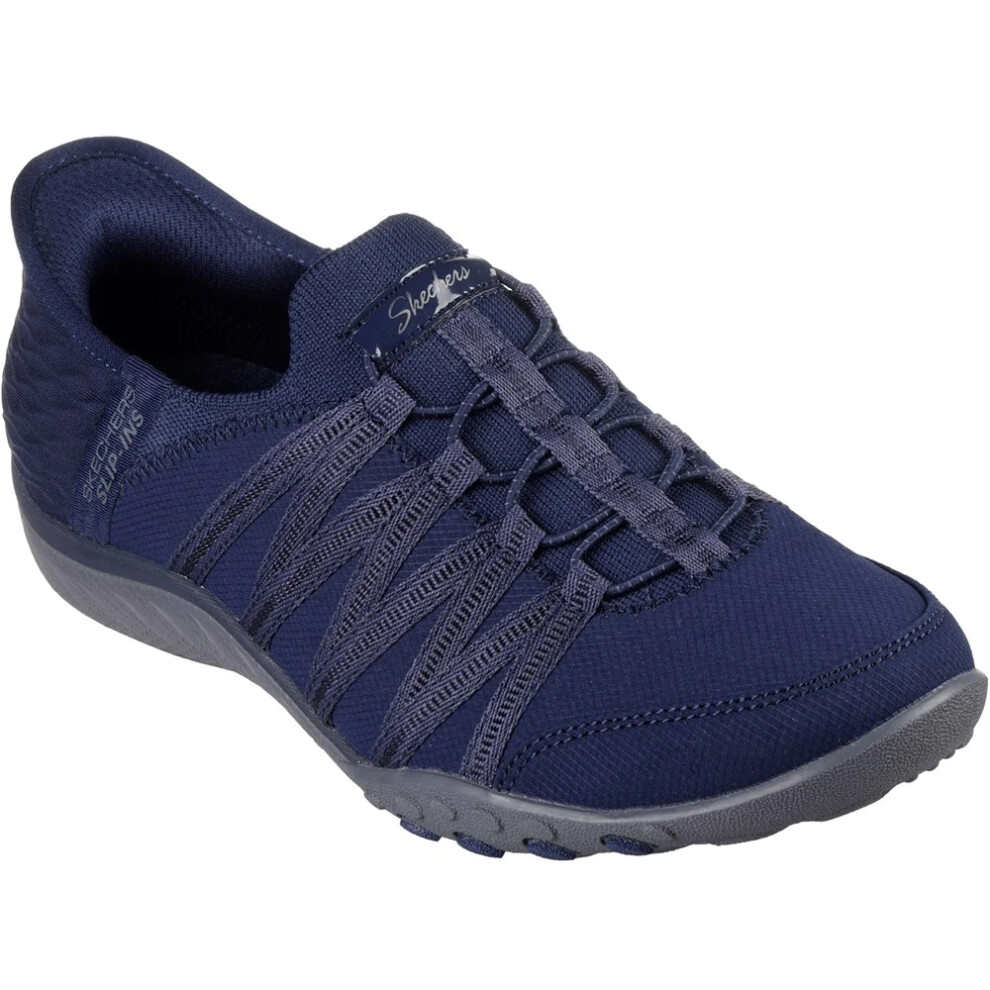 (3 UK, Navy) Skechers Womens/Ladies Roll With Me Trainers