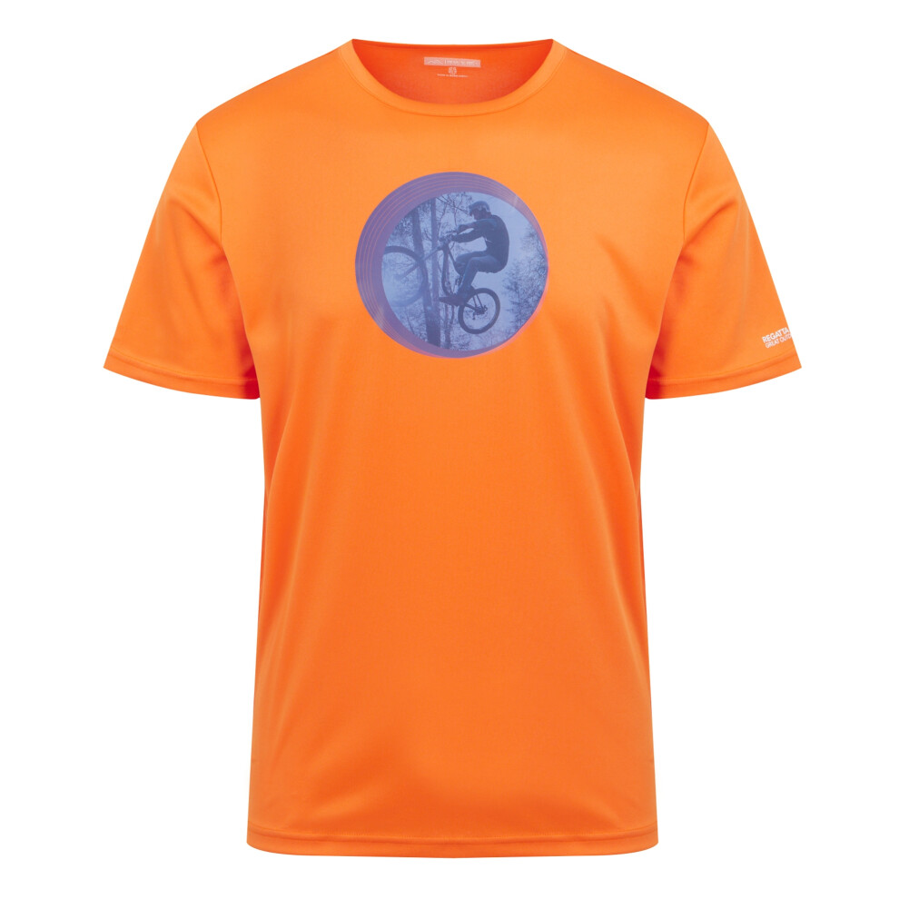 (S, Persimmon) Regatta Mens Fingal VIII Cycling T-Shirt