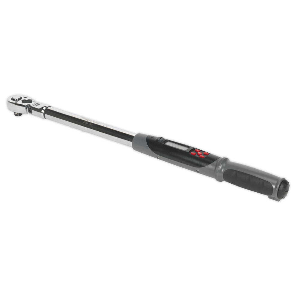 Sealey Stw309 Angle Torque Wrench Flexi-Head Digital 1/2Sq Drive 20-200Nm-image-OPC-PCQRF5H-NEW