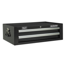 Sealey Ap26029Tb Add-On Chest 2 Drawer With Ball Bearing Runners - Black