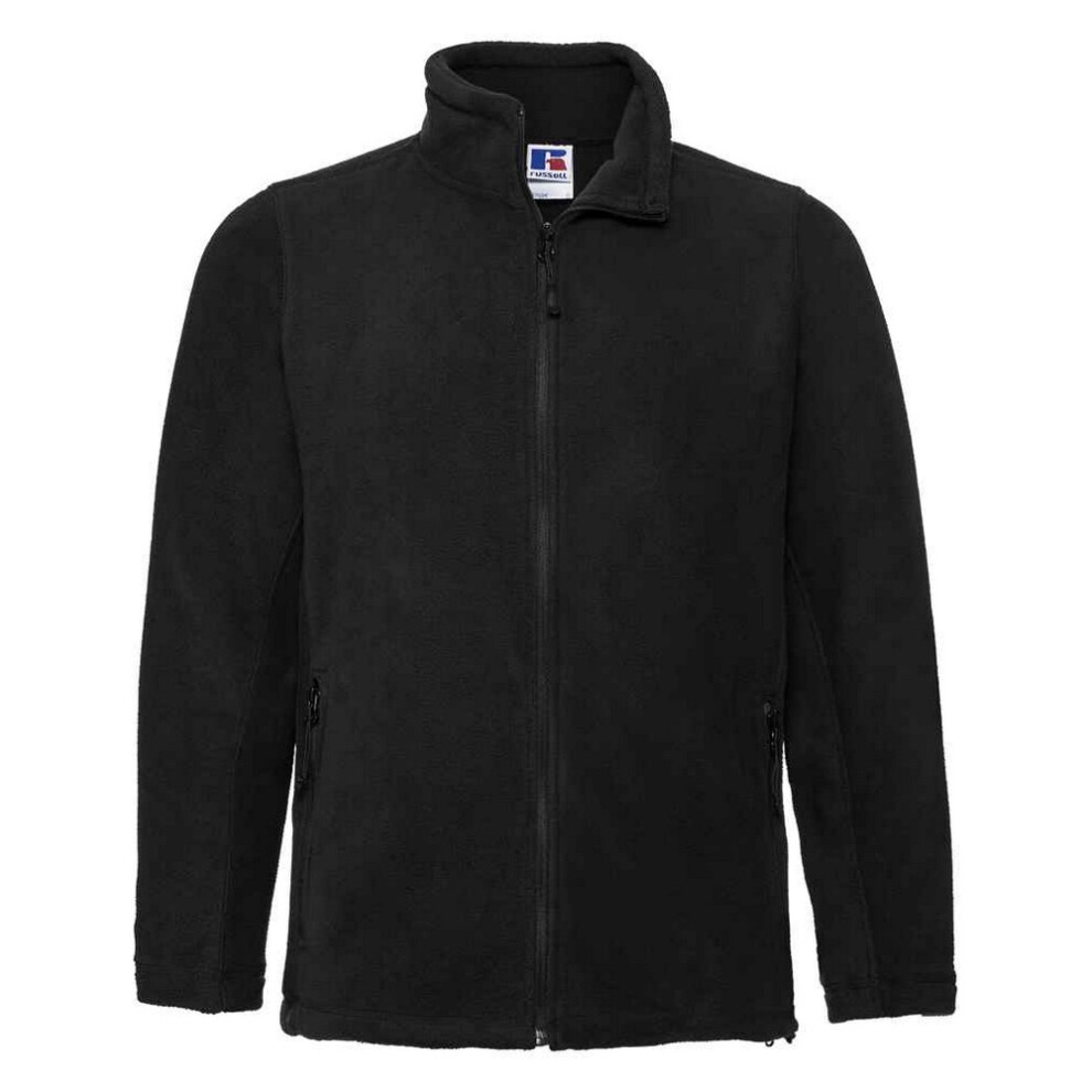 (3XL, Black) Russell Mens Outdoor Fleece Jacket