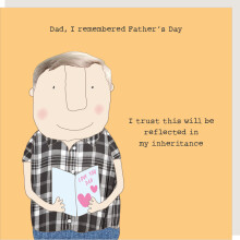 Rosie Made A Thing Remembered Father's Day Father's Day Funny Greeting Card