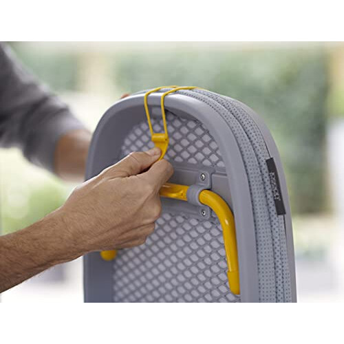Joseph Joseph Joseph Joseph Pocket Folding Space-Saving, compacte tafelstrijkplank, standaardformaat, Grijs / Geel 2