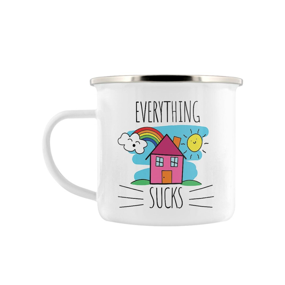 Grindstore Everything Sucks Enamelled Mug