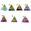 Healing Natural Crystal Energy Generator Meditation Pyramid 7