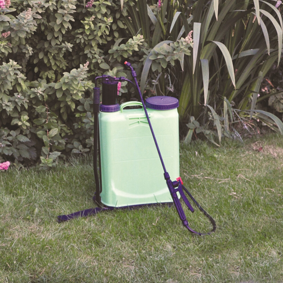 16L Backpack Sprayer Knapsack Garden Action Pressure Water Pump Plant Weed Lawn