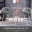 Homcom HOMCOM 2 PCs Upholstered Bucket Seat Bar Stools w/ Solid Wood Legs Grey 3