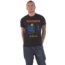 (L, Black) Iron Maiden Fear of the Dark Moonlight T Shirt