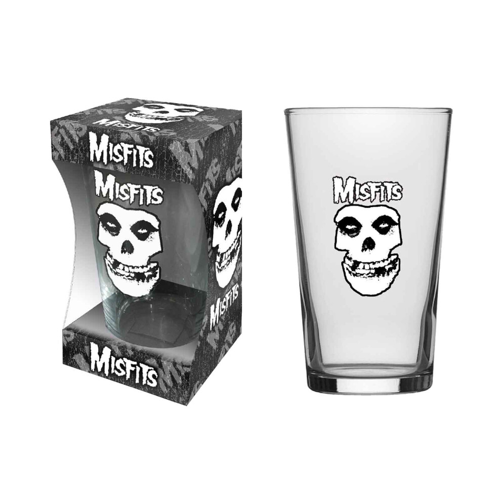 Misfits Skull Band Logo Pint Glass