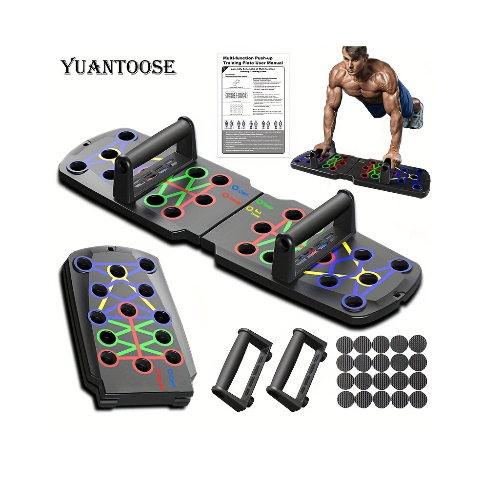 (Push Up Board) 1pc Multifunctional Folding Push-up Board For Home And Gym Workouts