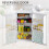 Homcom HOMCOM 91L Freestanding Under Counter Fridge White 5