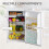 Homcom HOMCOM 91L Freestanding Under Counter Fridge White 7